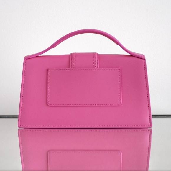 NWT Jacquemus Le Grand Bambino Pink Authentic Pink Leather Crossbody Bag $1190 - Picture 7 of 16